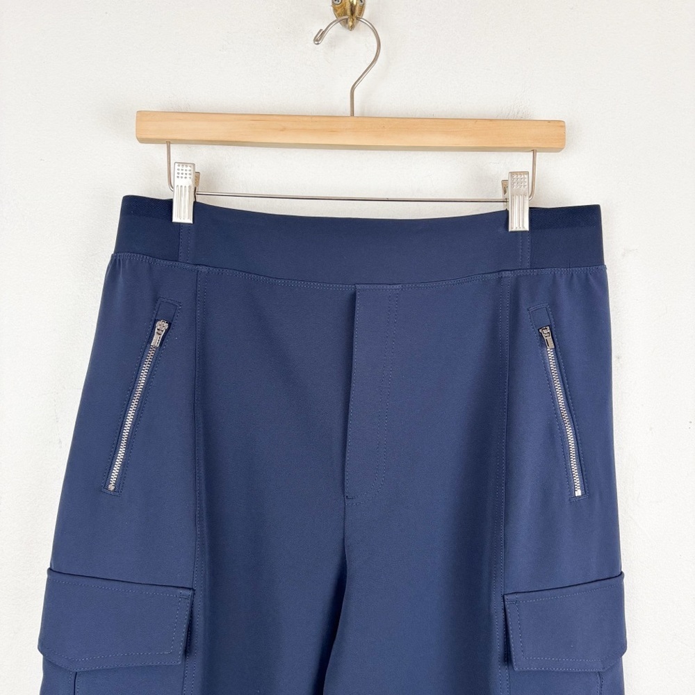 Athleta Endless High Rise Cargo Navy Blue Pants Sz 14 - Picture 5 of 11